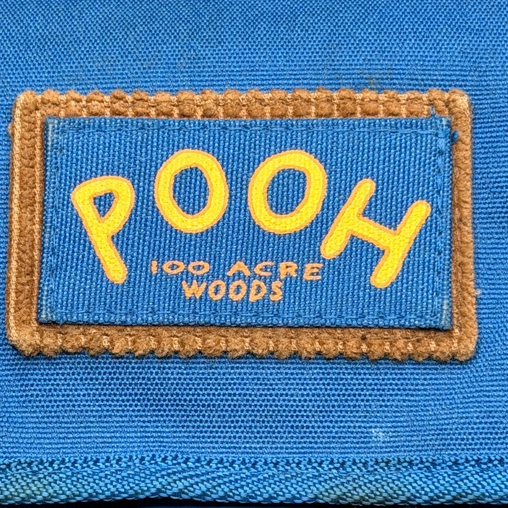 Vtg 90s Disney Winnie The Pooh Kid's Pooh 100 Acre Woods Blue Mini Backpack Bag